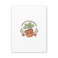 Plant-astic Pun Canvas | Stretched Matte Botanical Wall Art