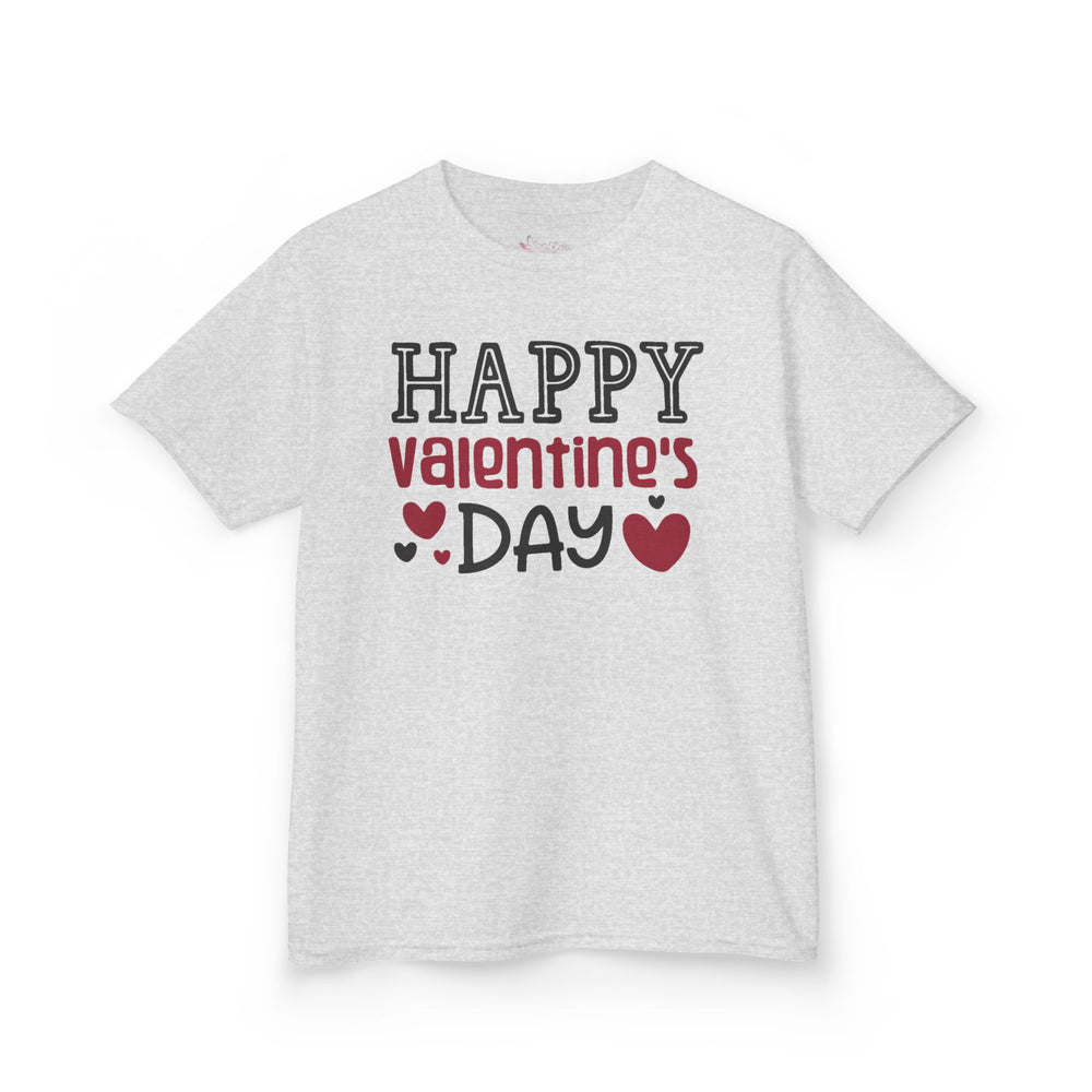 Kids Happy Valentine Day T-Shirt – Youth Valentine’s Day Graphic Tee – Soft Cotton Holiday Shirt for Boys & Girls