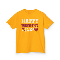 Kids Happy Valentine Day T-Shirt – Youth Valentine’s Day Graphic Tee – Soft Cotton Holiday Shirt for Boys & Girls