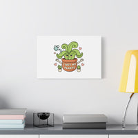 I Wet My Plants Canvas | Plant Parent Humor, Cute Succulent Art