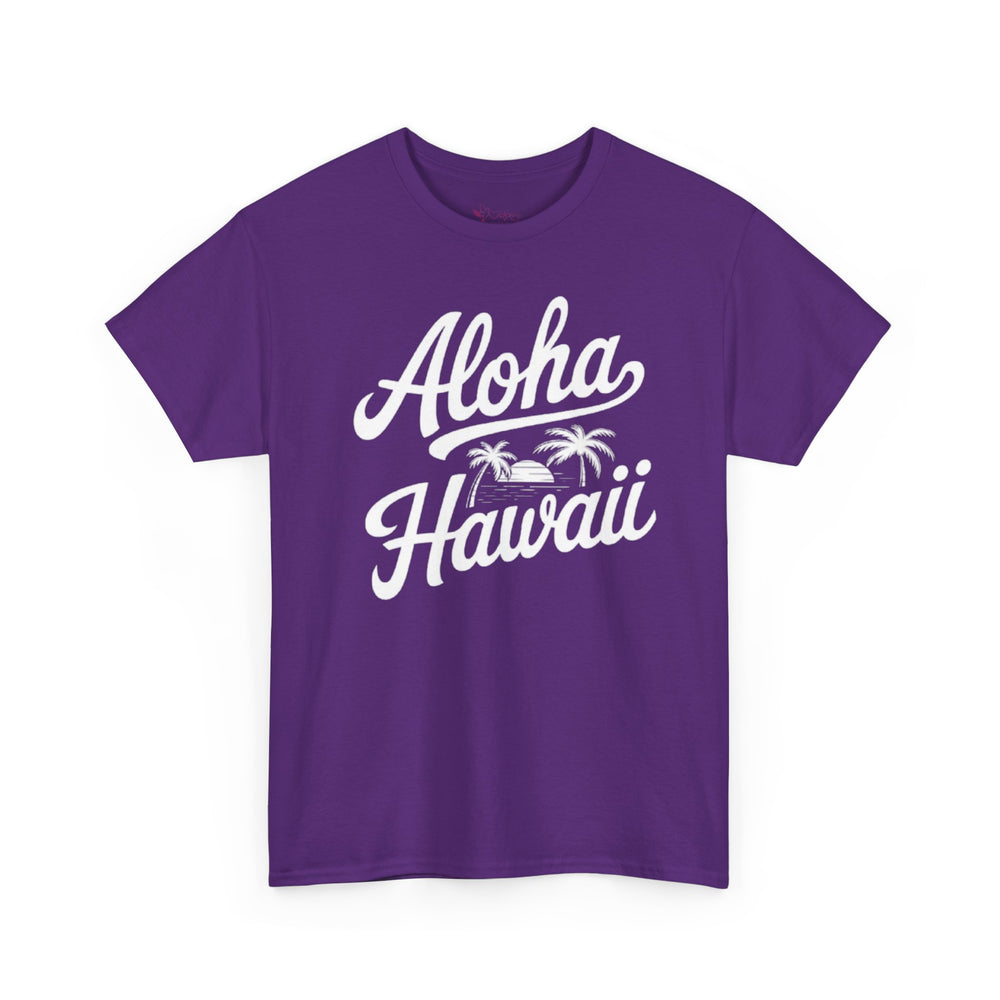 Gildan 5000 | Vintage Aloha Hawaii T-Shirt - Retro Island Paradise Tee - Unisex Hawaiian Vacation Shirt