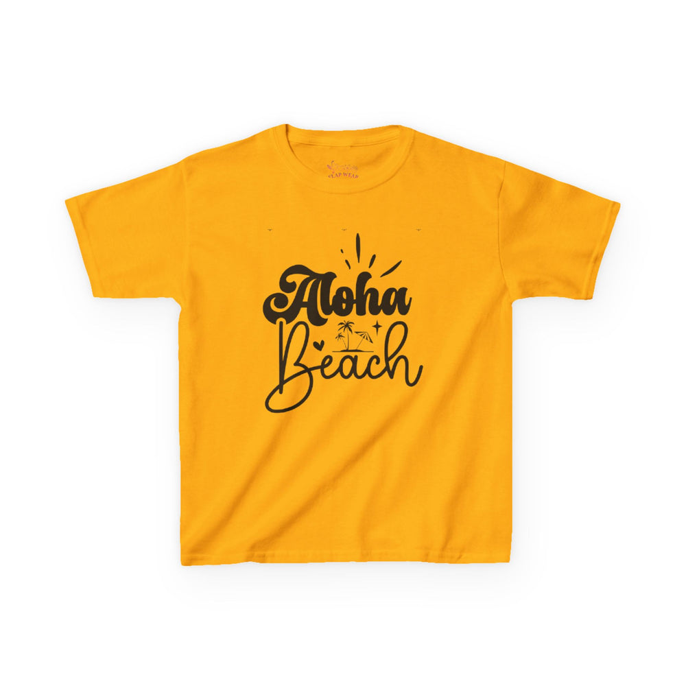 Gildan 5000B | Kids' Aloha Beach Tropical T-Shirt | Soft Summer Vacation Tee