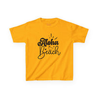 Gildan 5000B | Kids' Aloha Beach Tropical T-Shirt | Soft Summer Vacation Tee