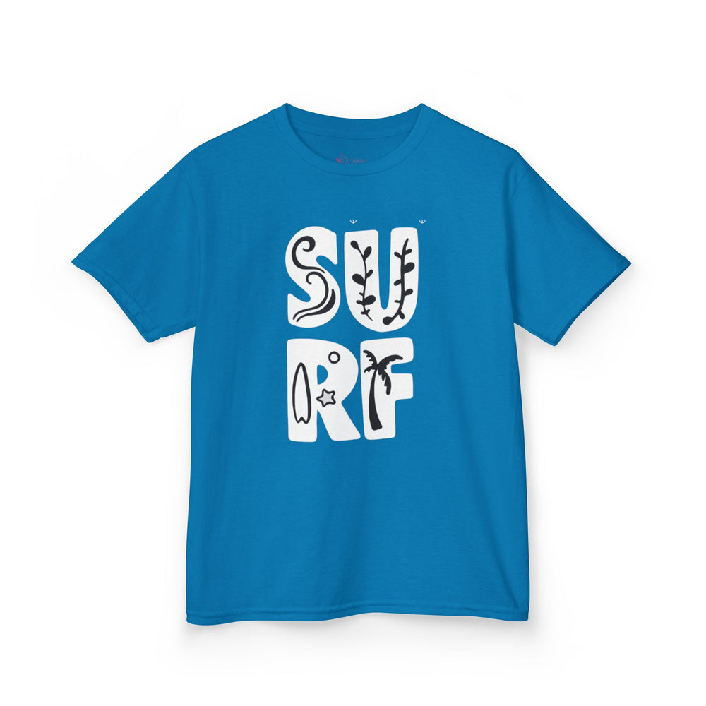 Gildan 5000B | Kids' Retro Surf Graphic Tee – Fun Summer Beach Vibes Cotton T-Shirt