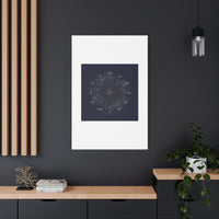 Gold Zodiac Wheel Canvas | Astrology Constellation Art, Cosmic Wall Print