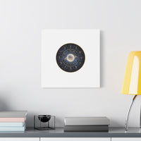Zodiac Constellation Wheel Canvas, Astrology Art Print | Gold Foil Galaxy
