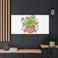 I Wet My Plants Canvas | Plant Parent Humor, Cute Succulent Art