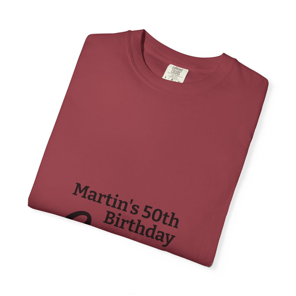 Birthday Crew T-Shirt – Personalized “Martin’s 50th Birthday Crew” Party Tee