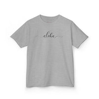 Gildan 5000B | Kids' "Aloha" Summer Vibe Cotton T-Shirt – Tropical Minimalist Tee