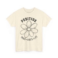 Gildan 5000 | Inspirational Daisy Unisex T-Shirt - Positive Mind, Vibes, Life