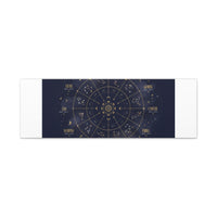 Gold Zodiac Wheel Canvas | Astrology Constellation Art, Cosmic Wall Print