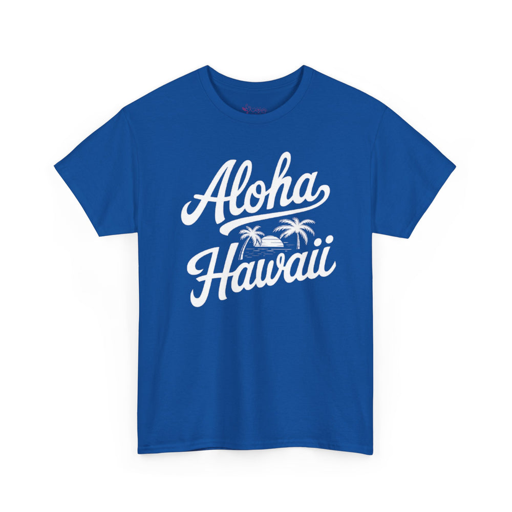 Gildan 5000 | Vintage Aloha Hawaii T-Shirt - Retro Island Paradise Tee - Unisex Hawaiian Vacation Shirt