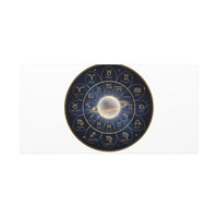 Zodiac Constellation Wheel Canvas, Astrology Art Print | Gold Foil Galaxy