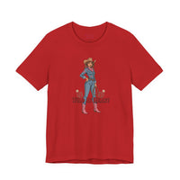 Bella+Canvas3001 | Wild at Heart Cowgirl Tee | Western Valentine, boot heart design