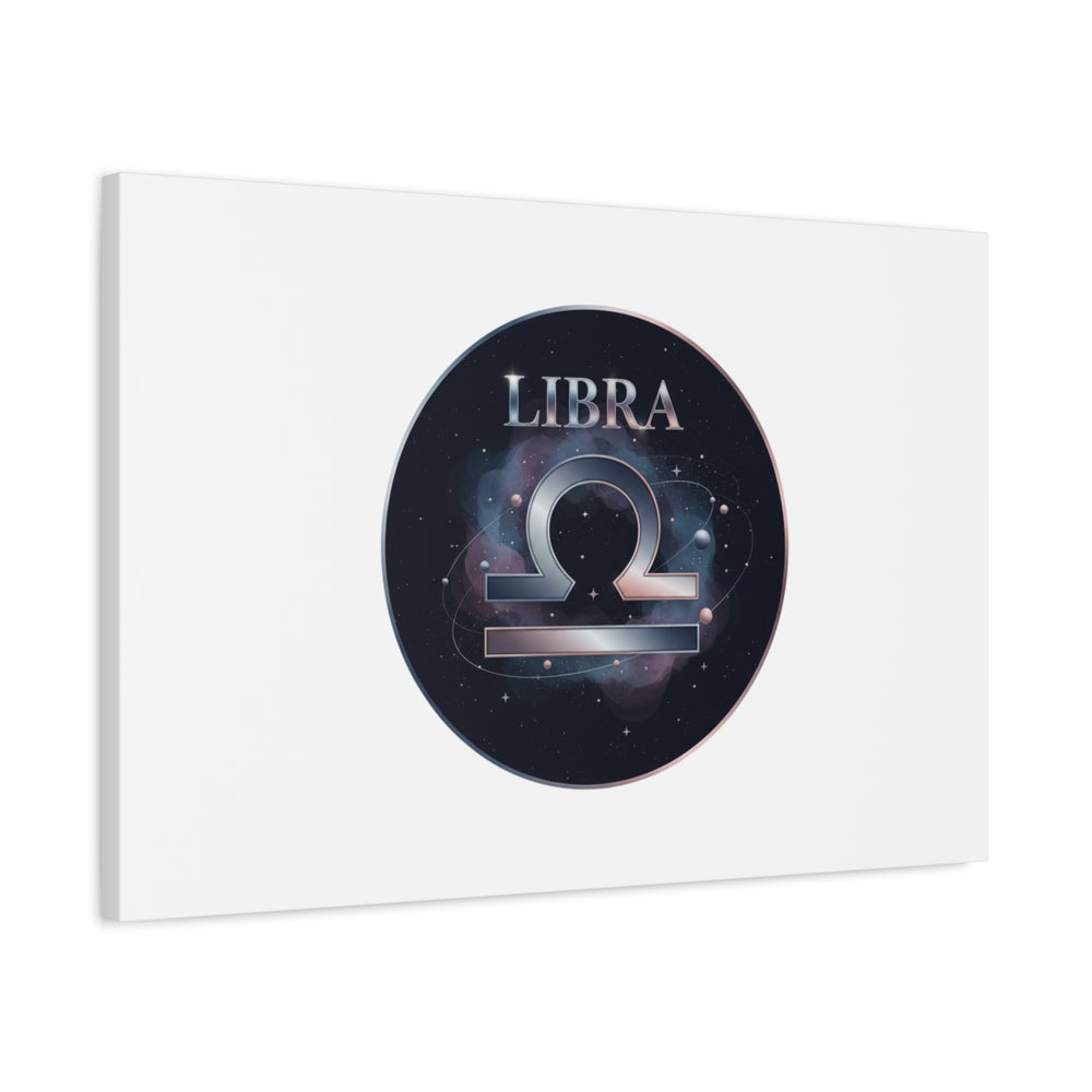 Libra Zodiac Canvas, Astrology Wall Art | Constellation Galaxy Print
