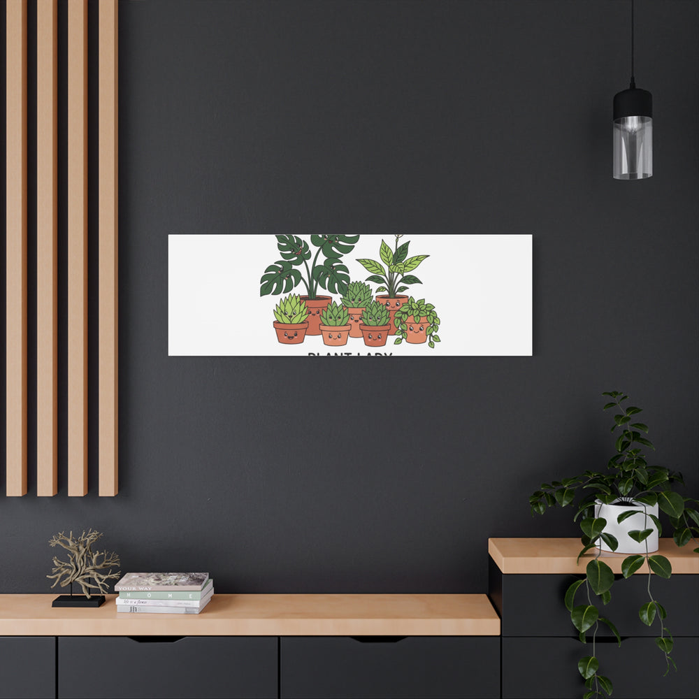 Plant Lady Canvas | Matte Stretched Botanical Pun Wall Art