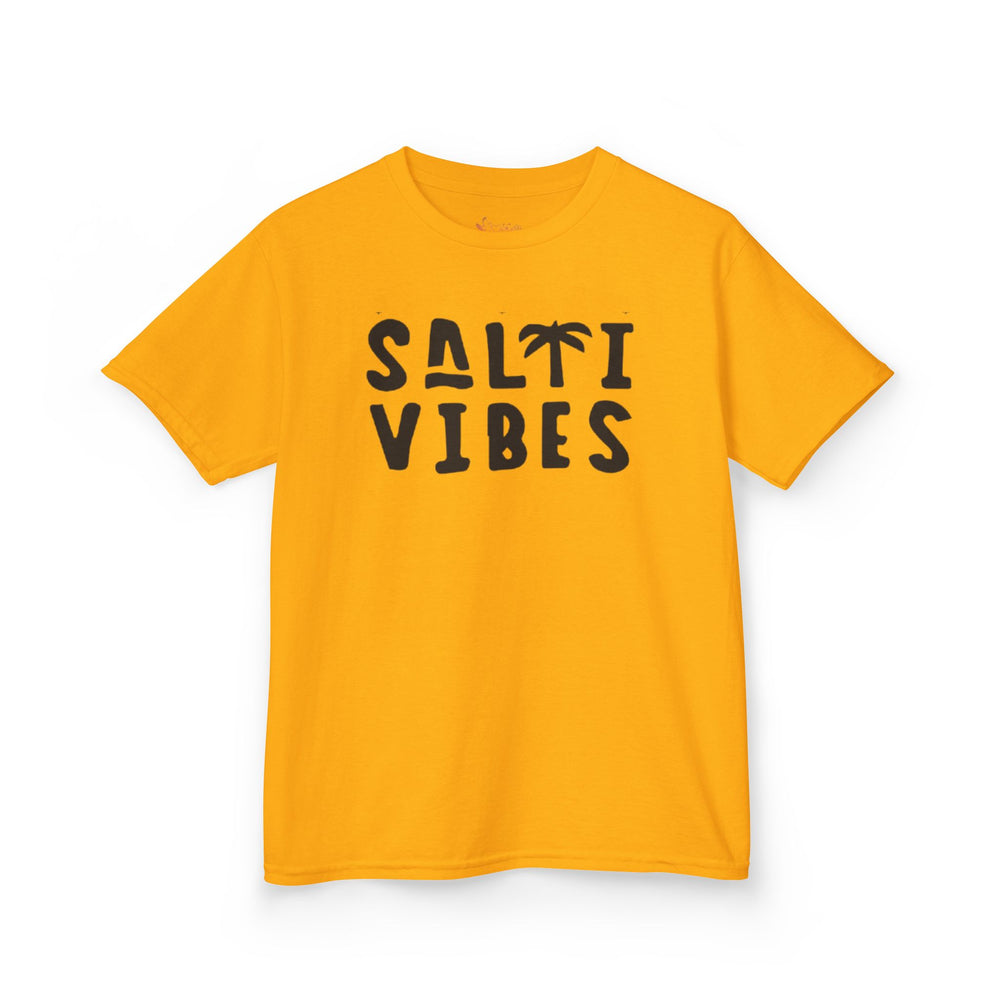 Gildan 5000B | Kids’ "Salty Vibes" Premium Cotton T-Shirt – Tropical Beach & Summer Vacation Tee