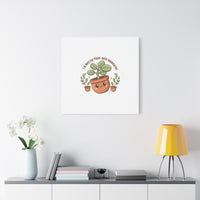 Plant-astic Pun Canvas | Stretched Matte Botanical Wall Art