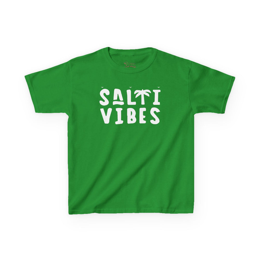 Gildan 5000B | Kids’ "Salty Vibes" Premium Cotton T-Shirt – Tropical Beach & Summer Vacation Tee