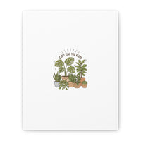 Can't Leaf You Alone Canvas | Plant Parent Humor, Sage Botanical Art