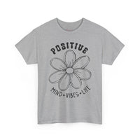 Gildan 5000 | Inspirational Daisy Unisex T-Shirt - Positive Mind, Vibes, Life