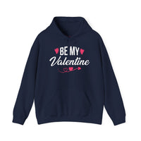 Unisex "Be My Valentine" Hoodie – Cozy Heart & Arrow Graphic Pullover – Premium Fleece Valentine's Day Sweatshirt
