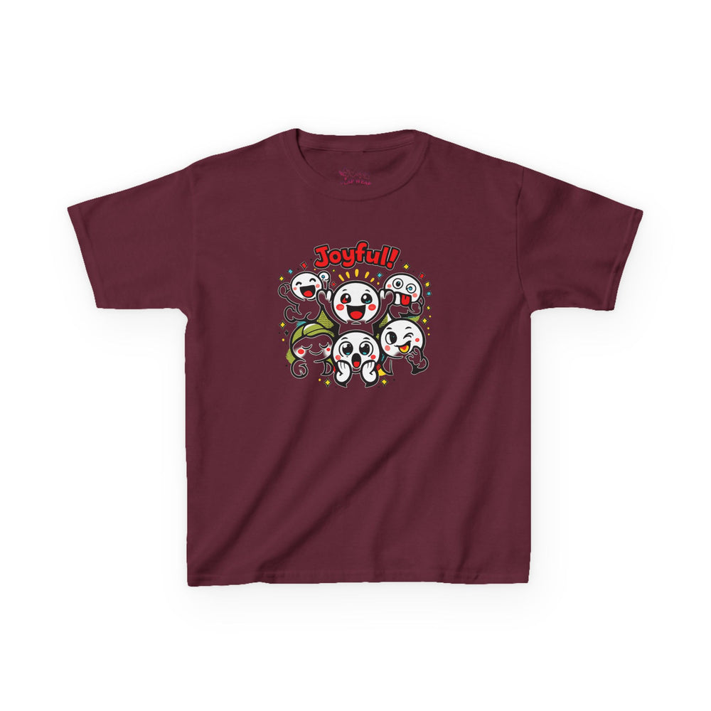 Gildan 5000B | "Joyful Crew" Kids' Premium Cotton Tee – Vibrant Cartoon Graphic T-Shirt