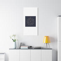 Gold Zodiac Wheel Canvas | Astrology Constellation Art, Cosmic Wall Print