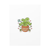I Wet My Plants Canvas | Plant Parent Humor, Cute Succulent Art
