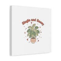 Single and Sassy Canvas, Matte Stretched | Anti‑Valentine, Funny Valentines Poster