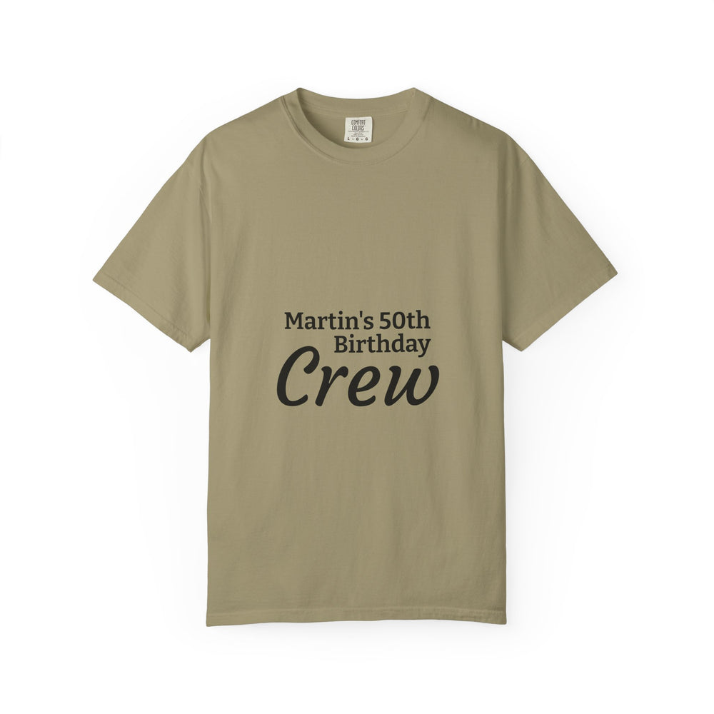 Birthday Crew T-Shirt – Personalized “Martin’s 50th Birthday Crew” Party Tee