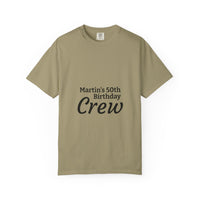 Birthday Crew T-Shirt – Personalized “Martin’s 50th Birthday Crew” Party Tee