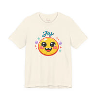 Bella+Canvas 3001 | Radiant Joy Emoji T-Shirt | Kawaii Aesthetic Smiley Graphic Tee | Unisex Jersey Short Sleeve Tee