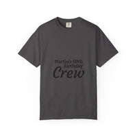 Birthday Crew T-Shirt – Personalized “Martin’s 50th Birthday Crew” Party Tee