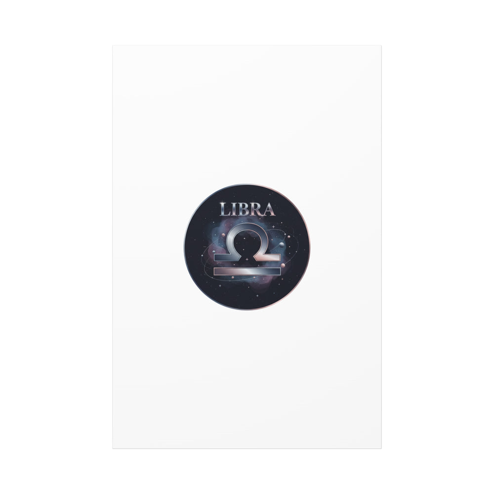 Libra Zodiac Canvas, Astrology Wall Art | Constellation Galaxy Print