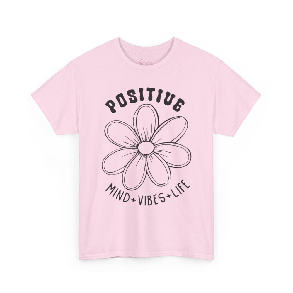 Gildan 5000 | Inspirational Daisy Unisex T-Shirt - Positive Mind, Vibes, Life
