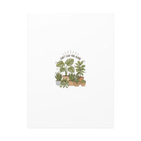 Can't Leaf You Alone Canvas | Plant Parent Humor, Sage Botanical Art