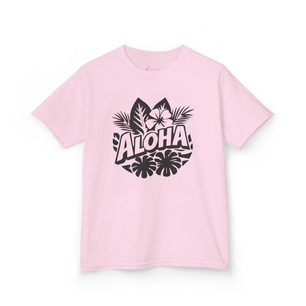 Gildan 5000B | Kids’ Aloha Tropical Vibes Graphic Tee – Fun Summer Style