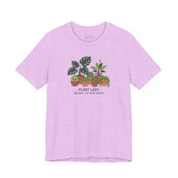 Bella+Canvas3001 | Plant Lady Tee | succulent pun, sage botanical doodle
