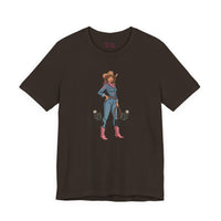 Bella+Canvas3001 | Wild at Heart Cowgirl Tee | Western Valentine, boot heart design