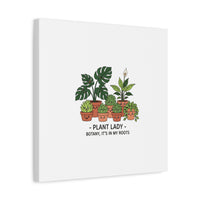Plant Lady Canvas | Matte Stretched Botanical Pun Wall Art