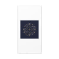 Gold Zodiac Wheel Canvas | Astrology Constellation Art, Cosmic Wall Print