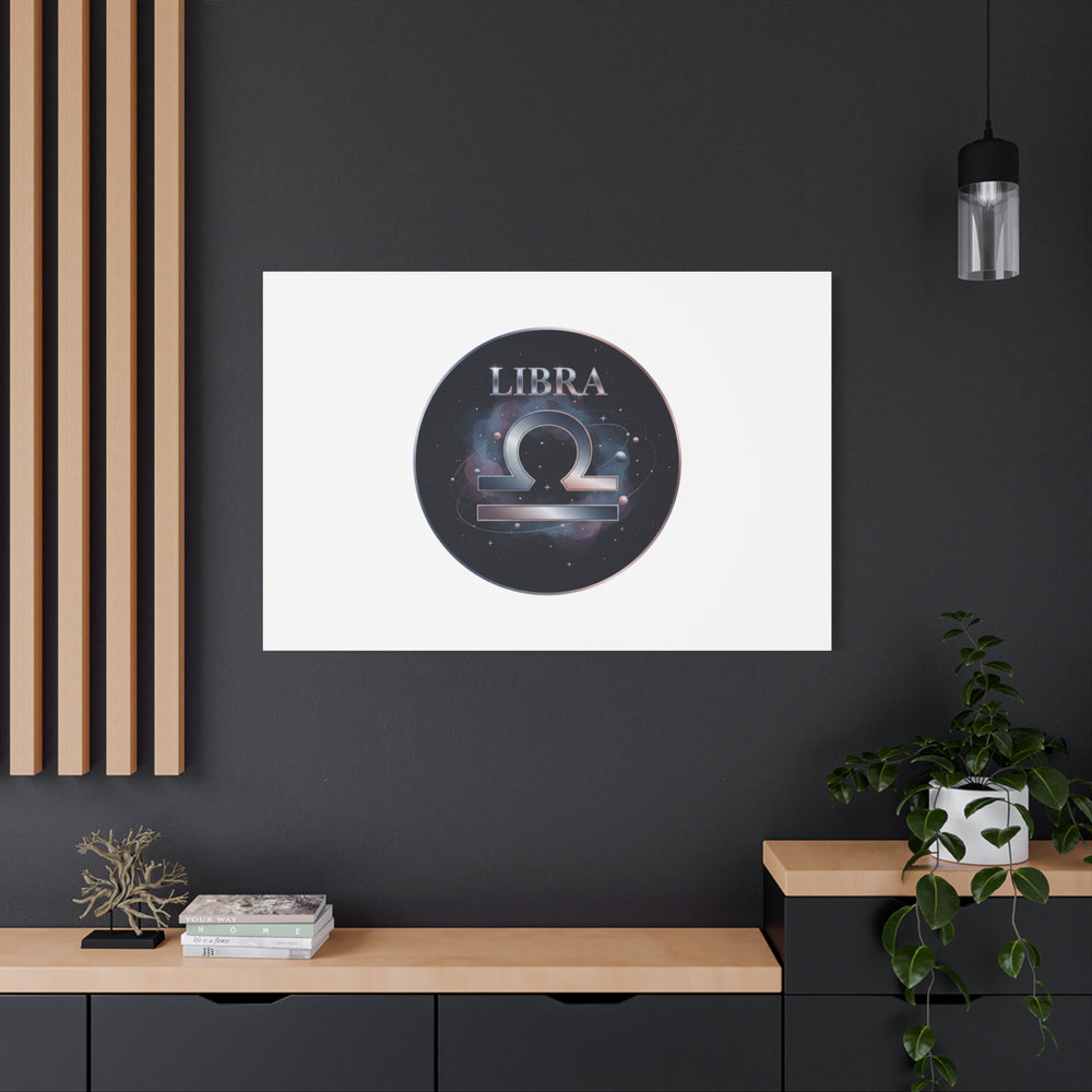 Libra Zodiac Canvas, Astrology Wall Art | Constellation Galaxy Print