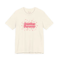 Bella+Canvas3001 | Besties Forever Tee | Galentine’s Friendship Shirt, Pink Chunky Type