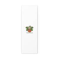 Planting Joy Every Day Canvas | Plant Parent Pun, Sage Cream Botanical Art