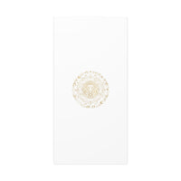 Gold Leo Zodiac Canvas, Astrological Constellation Art | Metallic Lion Wall Art