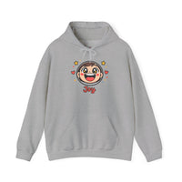 Gildan 18500 | Joy Blob Face Hoodie | Kawaii Minimalist Unisex Streetwear | Happy Star-Face Hoodie | Cute Thick Outline Emoji Sweatshirt |Joy Blob Face Hoodie | kawaii minimal, thick outline emoji...