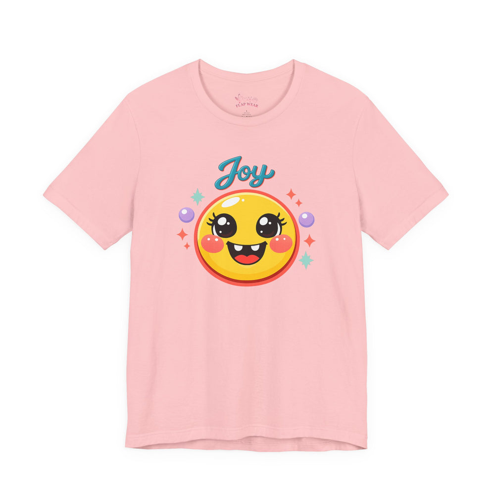 Bella+Canvas 3001 | Radiant Joy Emoji T-Shirt | Kawaii Aesthetic Smiley Graphic Tee | Unisex Jersey Short Sleeve Tee