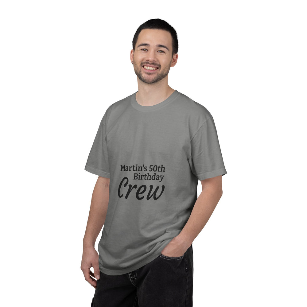 Birthday Crew T-Shirt – Personalized “Martin’s 50th Birthday Crew” Party Tee