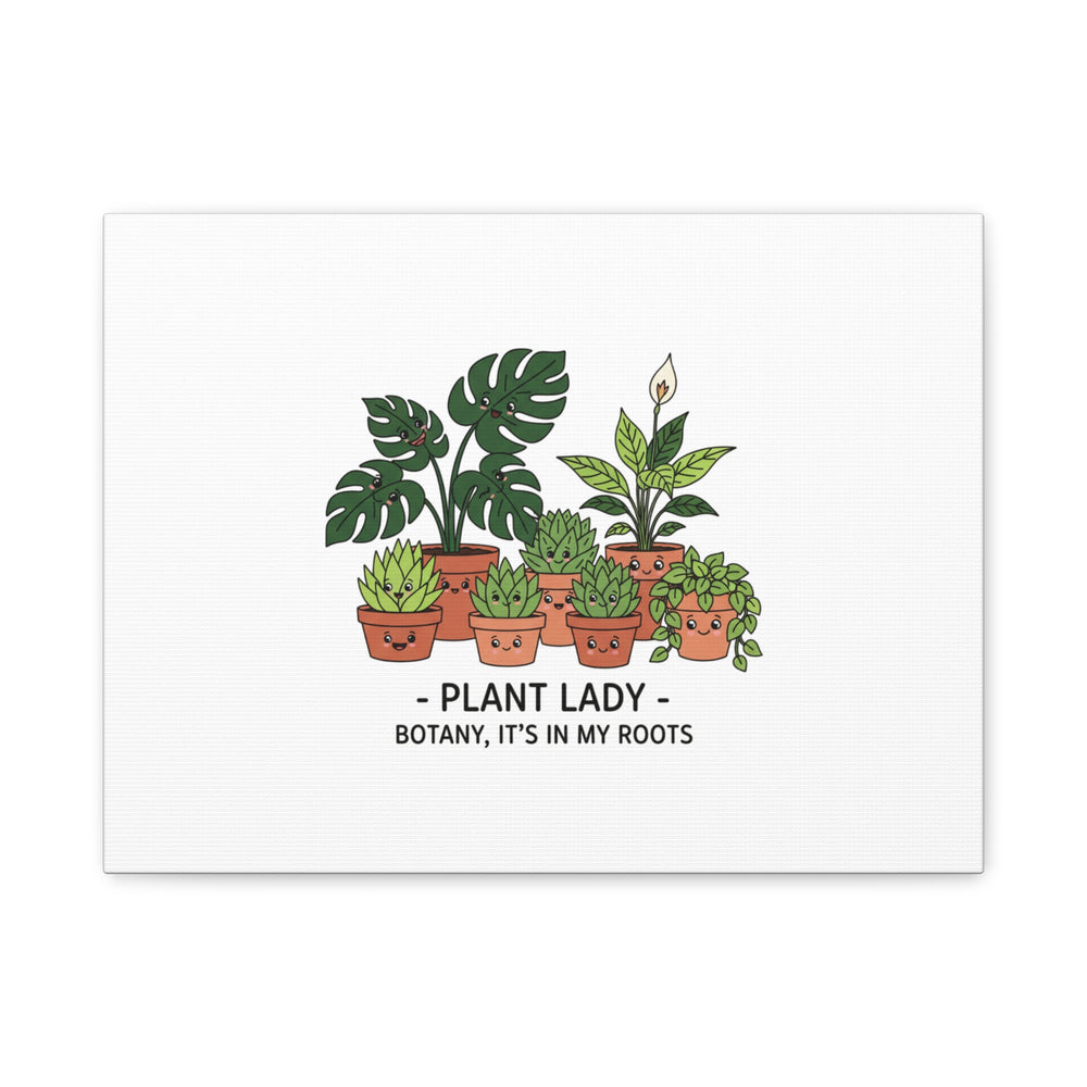 Plant Lady Canvas | Matte Stretched Botanical Pun Wall Art